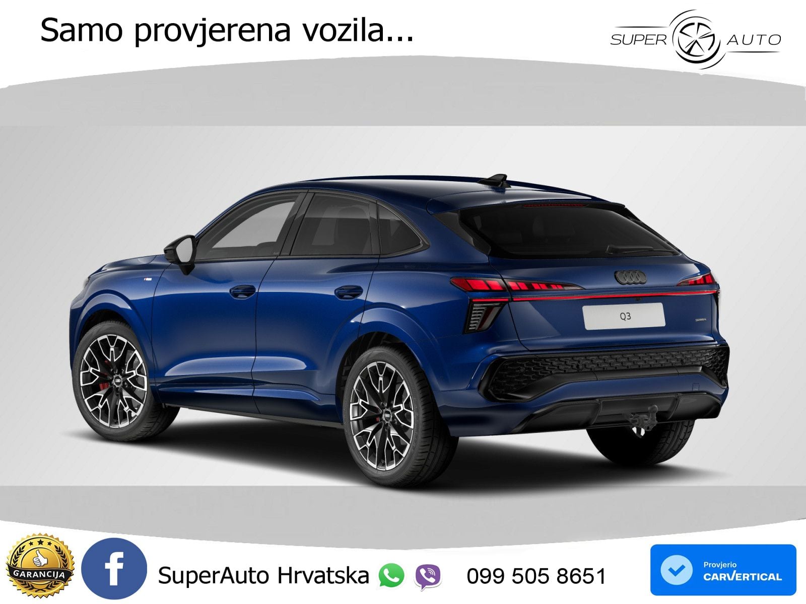 Audi Q3 Sportback 2.0 TFSI (204 KS) quattro S tronic LED+GR SJED+ACC