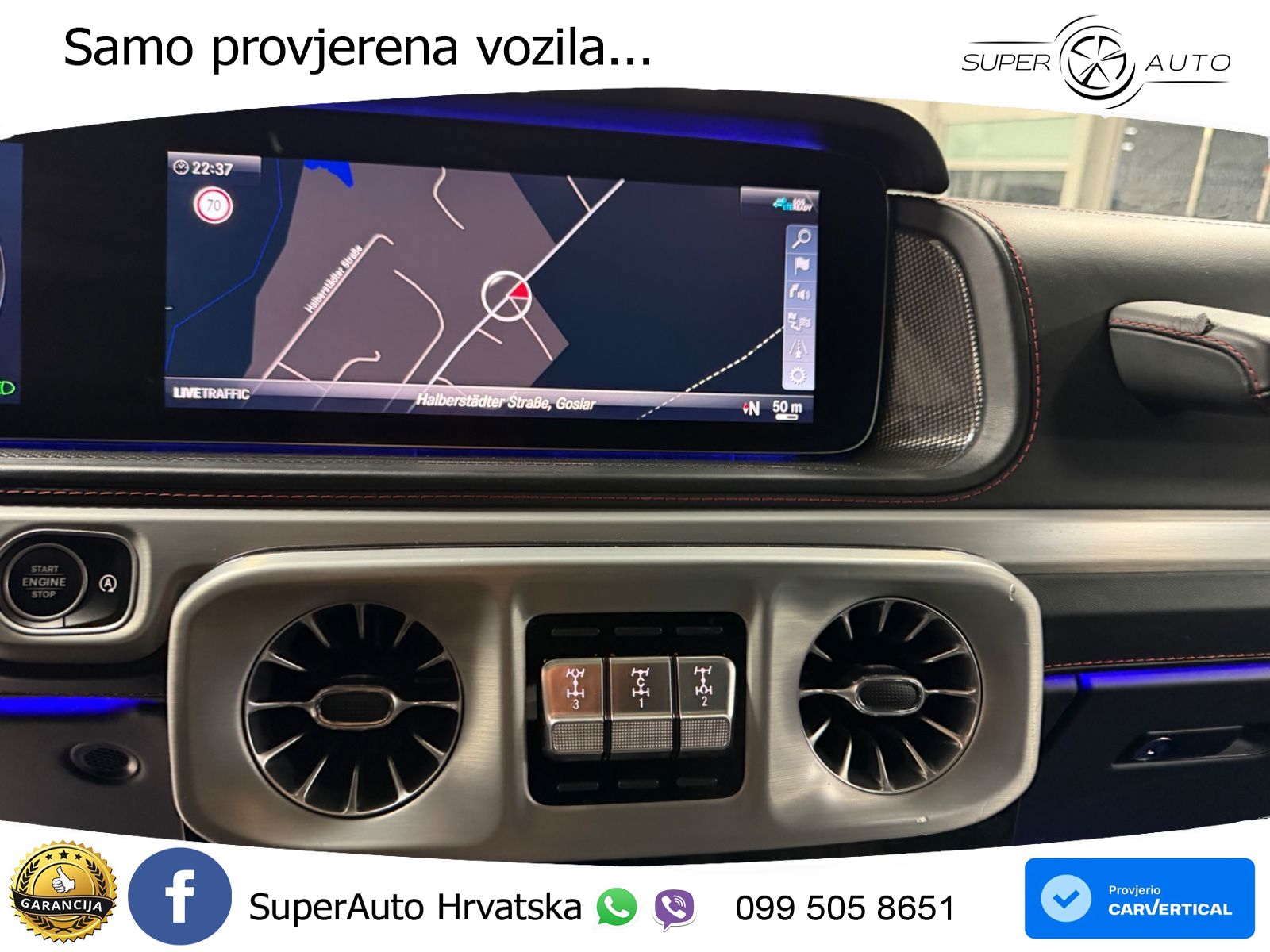 Mercedes AMG G 63 Long V8 (585 KS) 4MATIC 9G-TRONIC AMG SPEEDSHIFT TCT Superior LED+GR SJED+ACC