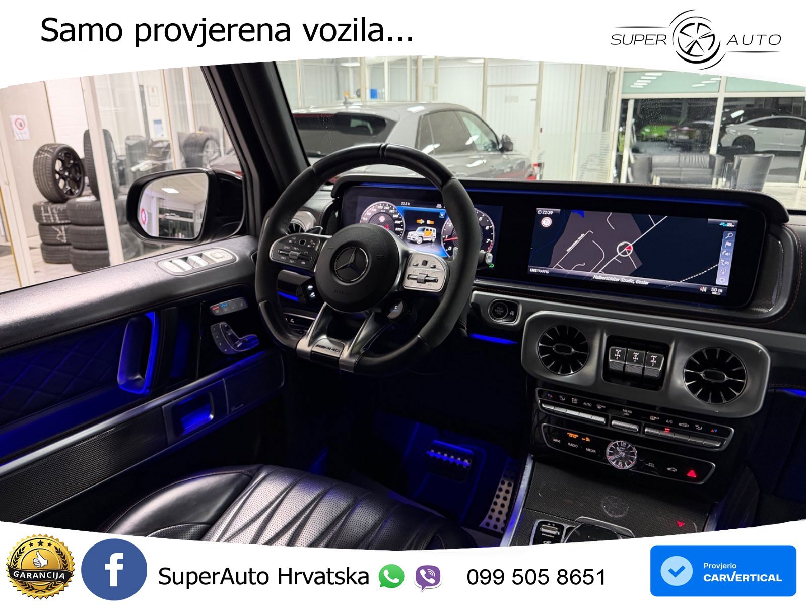 Mercedes AMG G 63 Long V8 (585 KS) 4MATIC 9G-TRONIC AMG SPEEDSHIFT TCT Superior LED+GR SJED+ACC