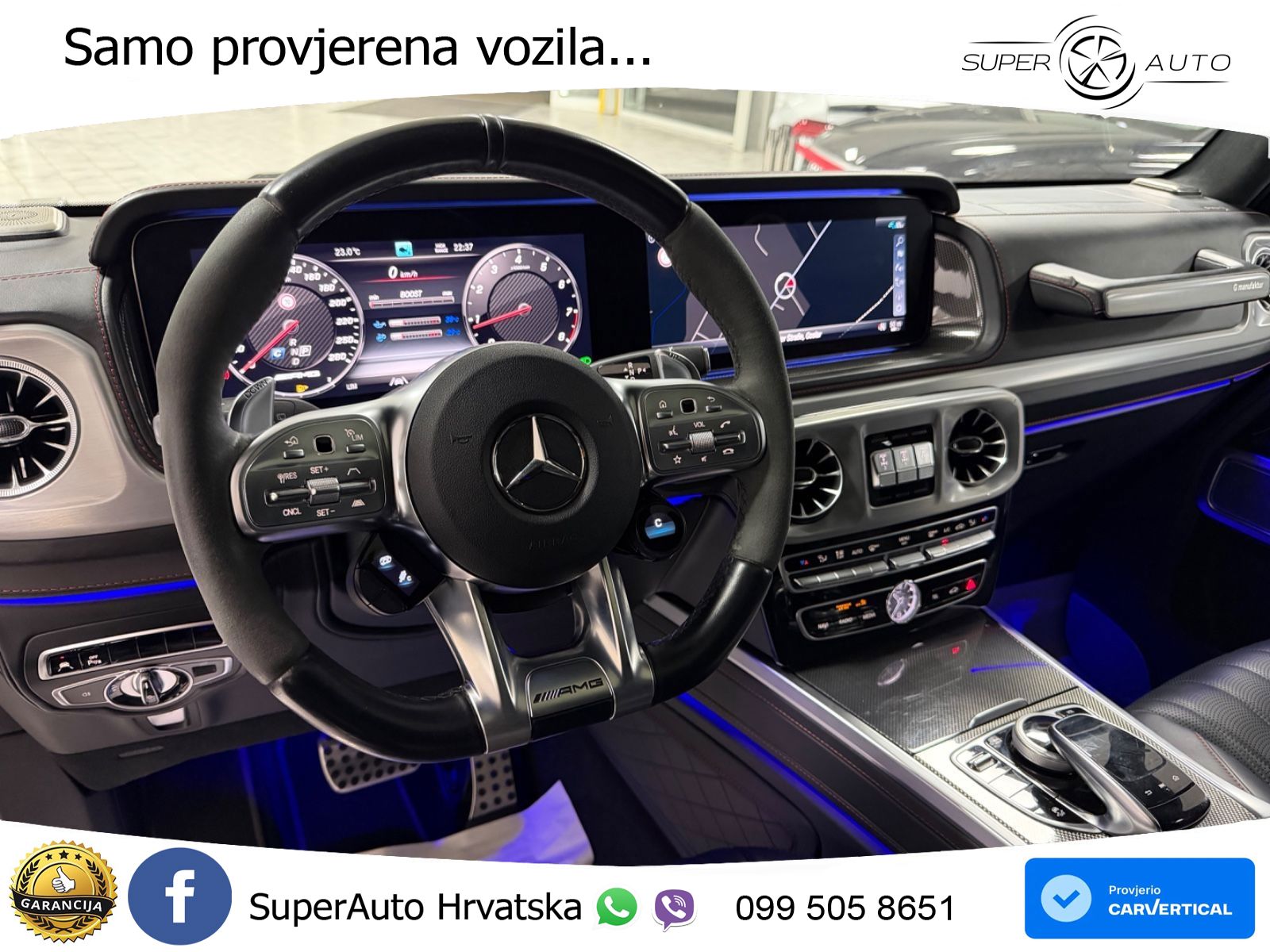 Mercedes AMG G 63 Long V8 (585 KS) 4MATIC 9G-TRONIC AMG SPEEDSHIFT TCT Superior LED+GR SJED+ACC