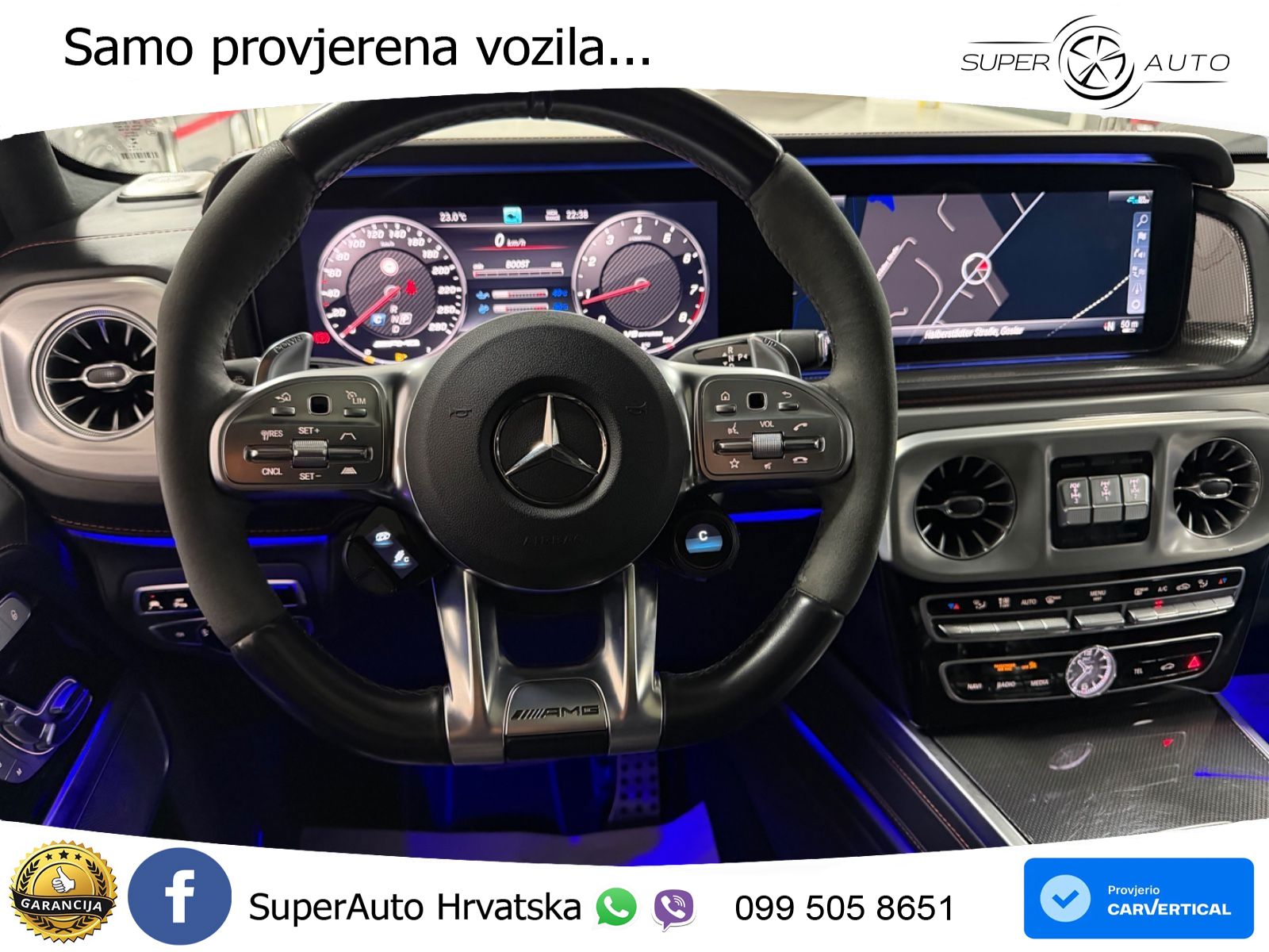 Mercedes AMG G 63 Long V8 (585 KS) 4MATIC 9G-TRONIC AMG SPEEDSHIFT TCT Superior LED+GR SJED+ACC