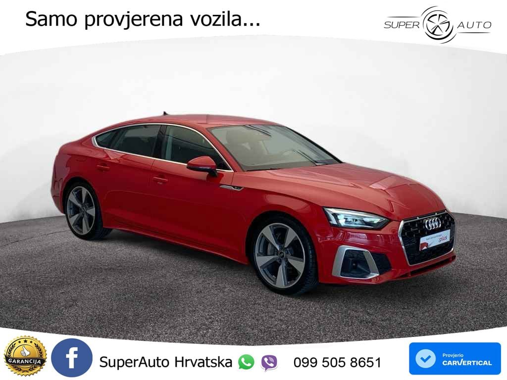 Audi A5 Sportback 45 TFSI (265 KS) quattro S tronic S line LED+GR SJED+ACC