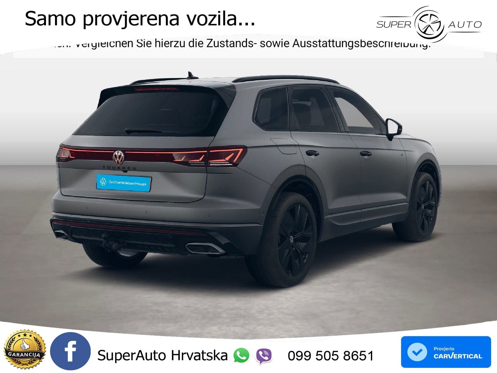 Volkswagen Touareg 3.0 V6 TDI (231 KS) 4MOTION Tiptronic ZRAČNI+ACC+4xGR SJED+KAM