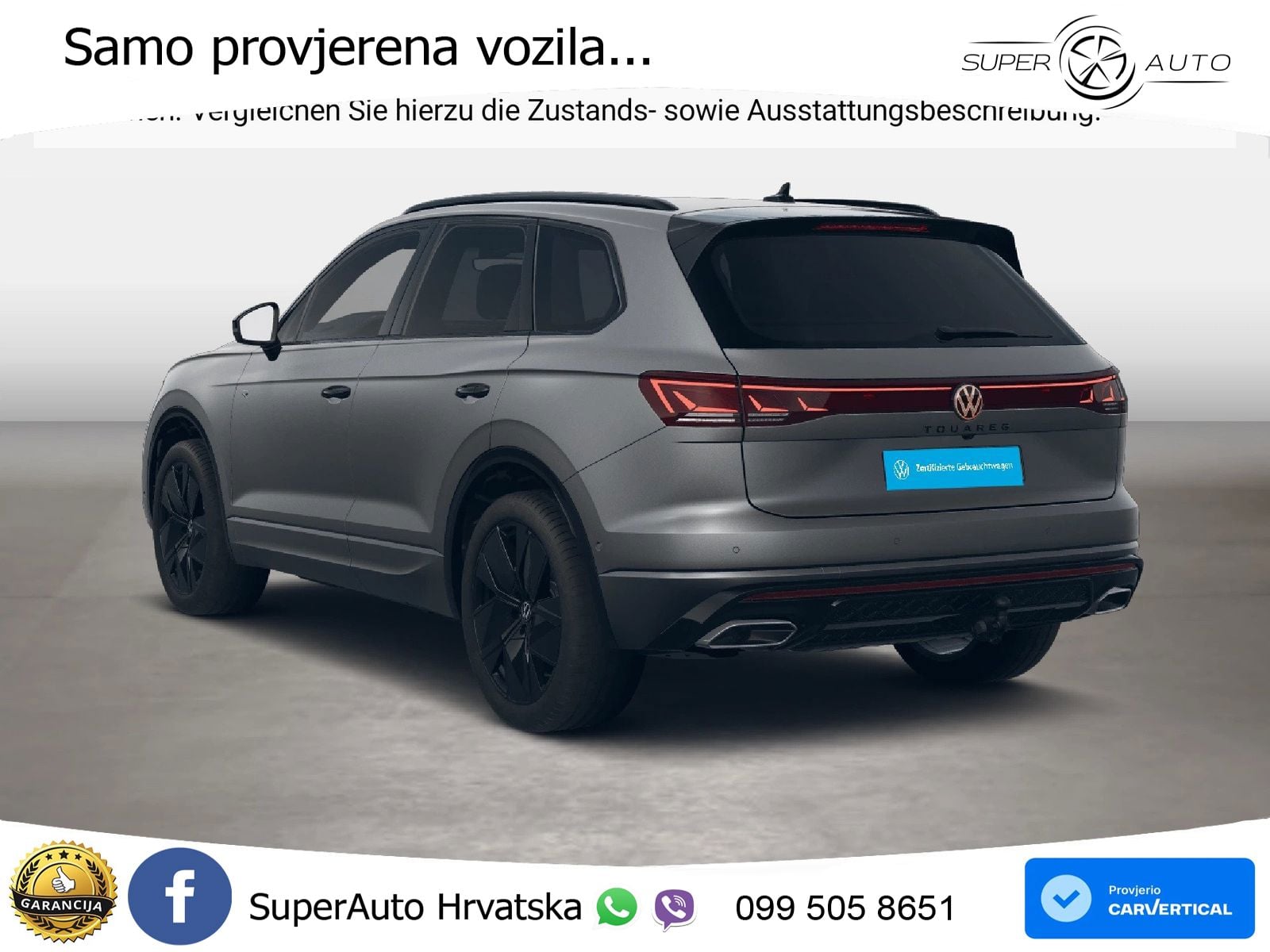 Volkswagen Touareg 3.0 V6 TDI (231 KS) 4MOTION Tiptronic ZRAČNI+ACC+4xGR SJED+KAM