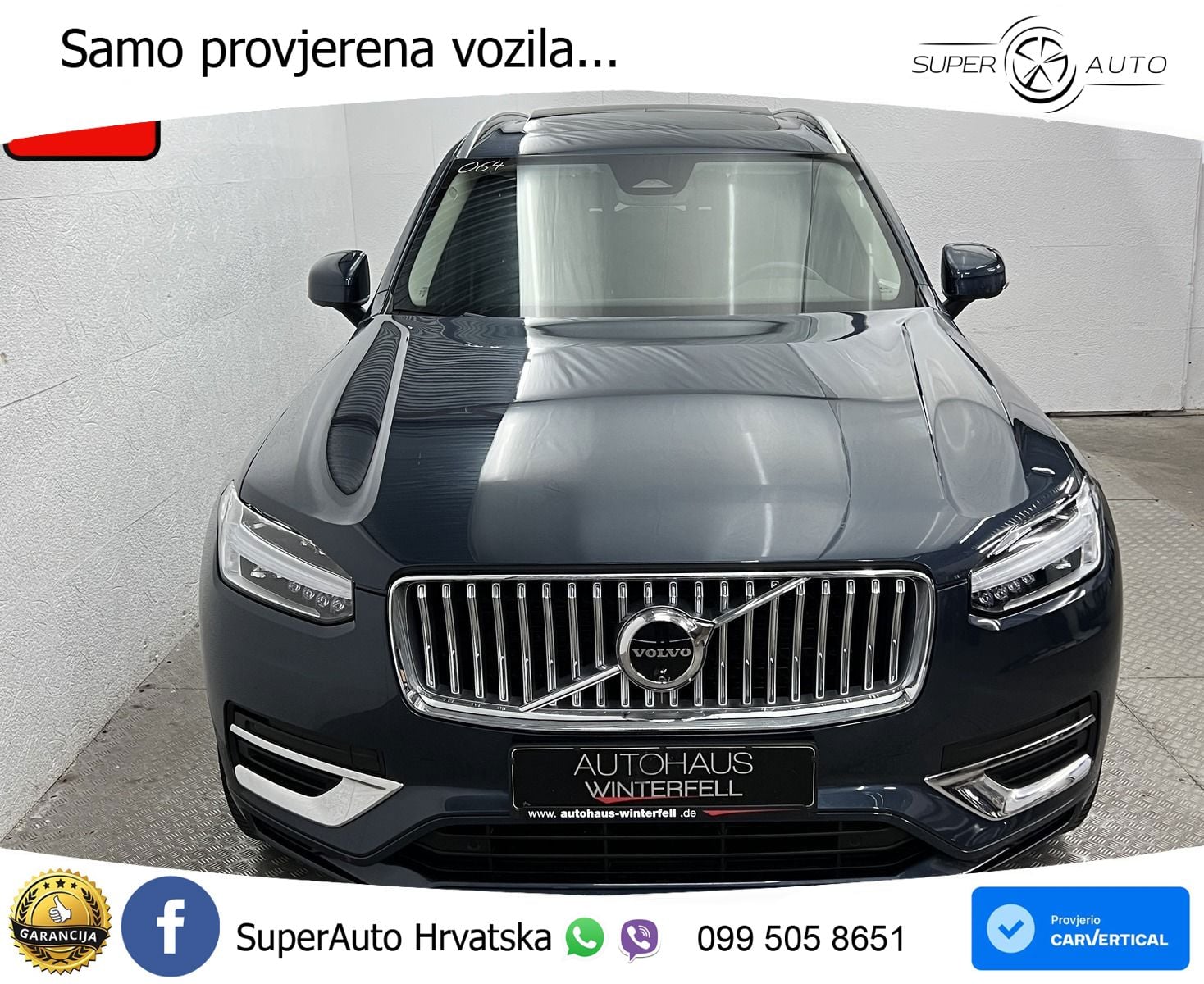 Volvo XC90 2.0 B5 Diesel AWD Automatic ACC+GR SJED+360+PANO