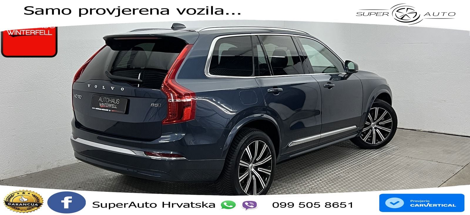Volvo XC90 2.0 B5 Diesel AWD Automatic ACC+GR SJED+360+PANO