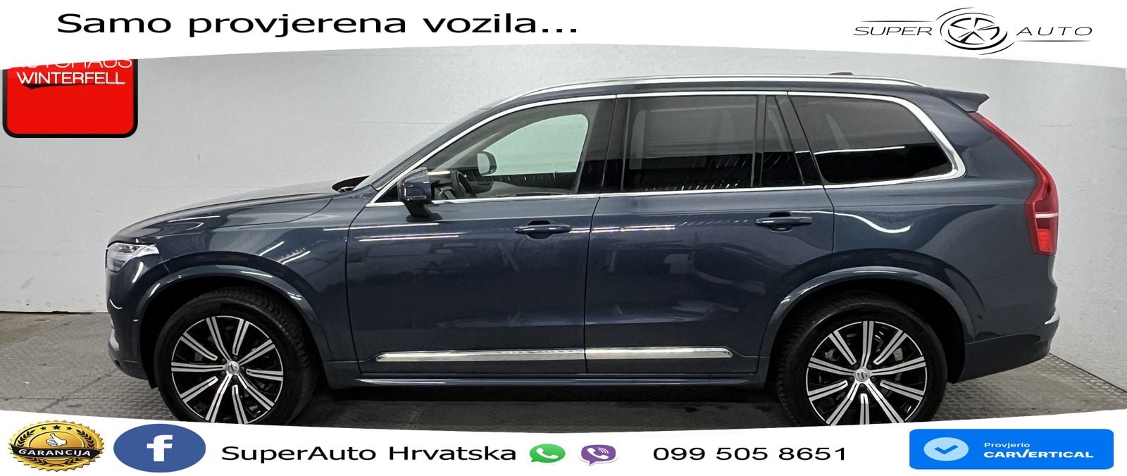 Volvo XC90 2.0 B5 Diesel AWD Automatic ACC+GR SJED+360+PANO