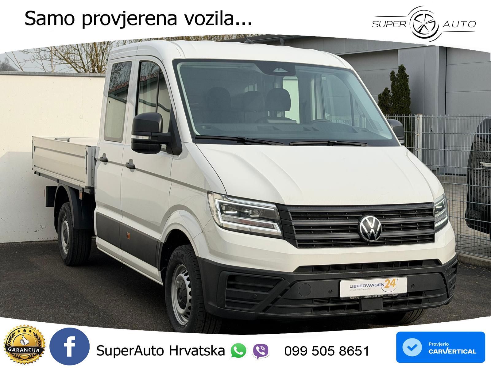Volkswagen Crafter Pritsche 35 DOKA L3 MR 4MOTION LED AHK 177 KS