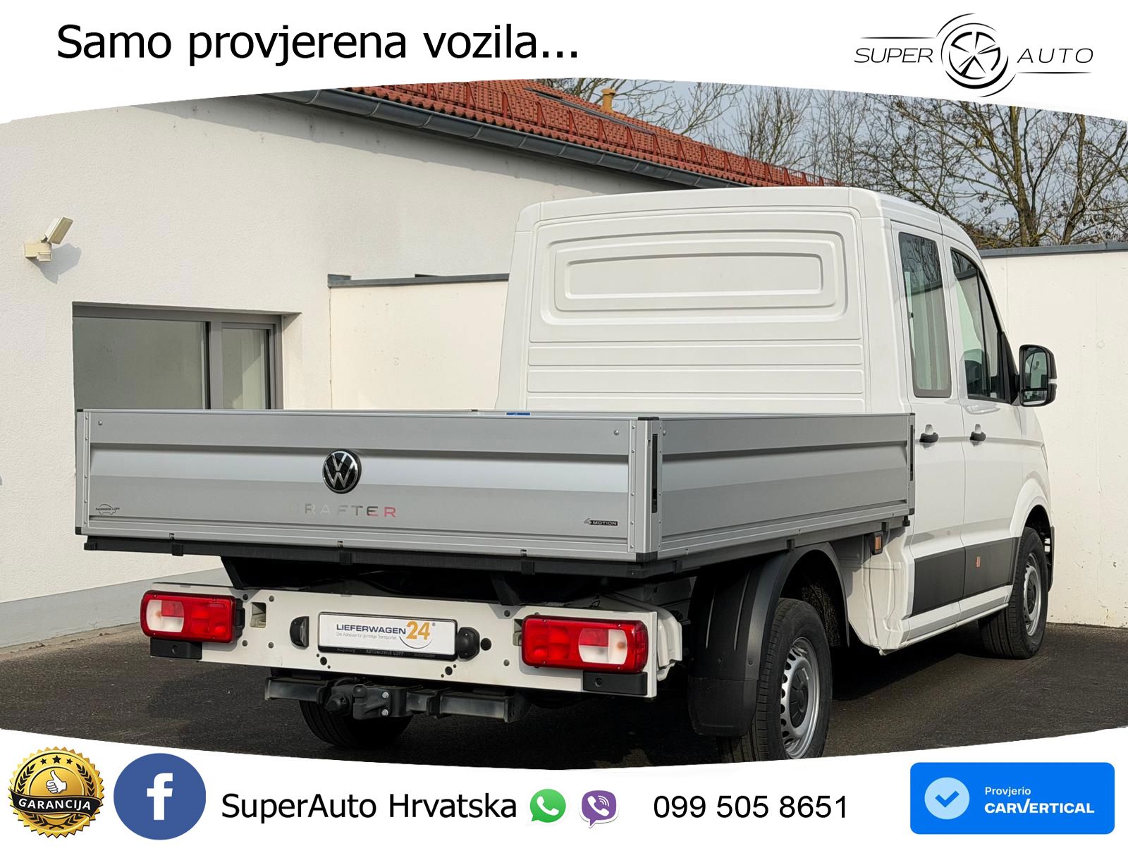 Volkswagen Crafter Pritsche 35 DOKA L3 MR 4MOTION LED AHK 177 KS