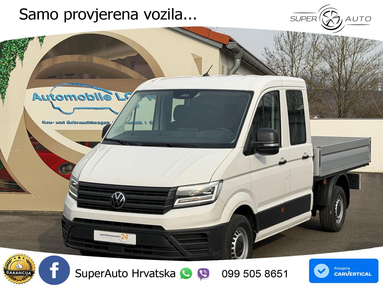 Volkswagen Crafter Pritsche 35 DOKA L3 MR 4MOTION LED AHK 177 KS