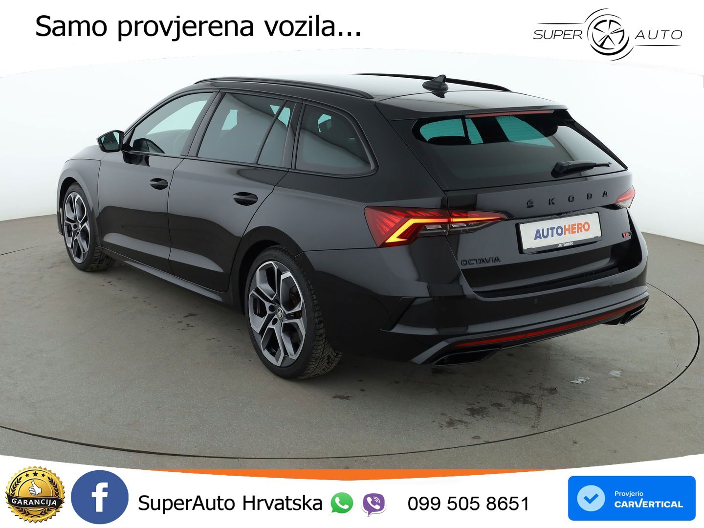 Škoda Octavia Combi RS 2.0 TSI (245 KS) DSG LED+GR SJED+ACC
