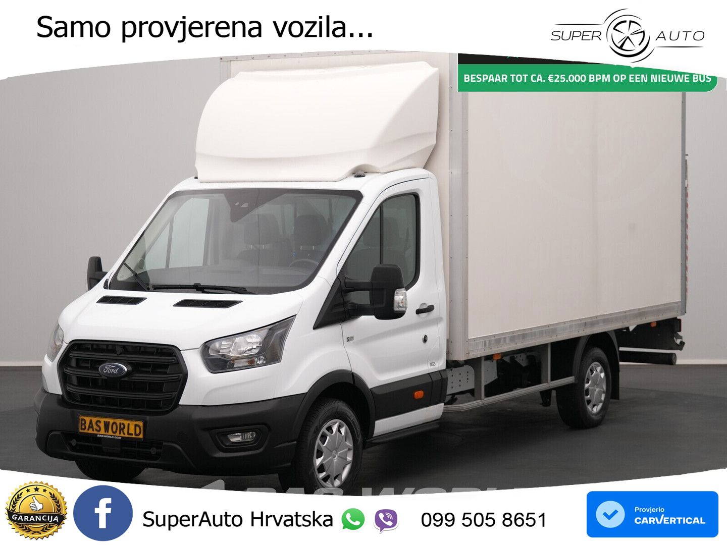 Ford Transit 130pk Laadklep Bakwagen Airco Cruise Eur 131 KS