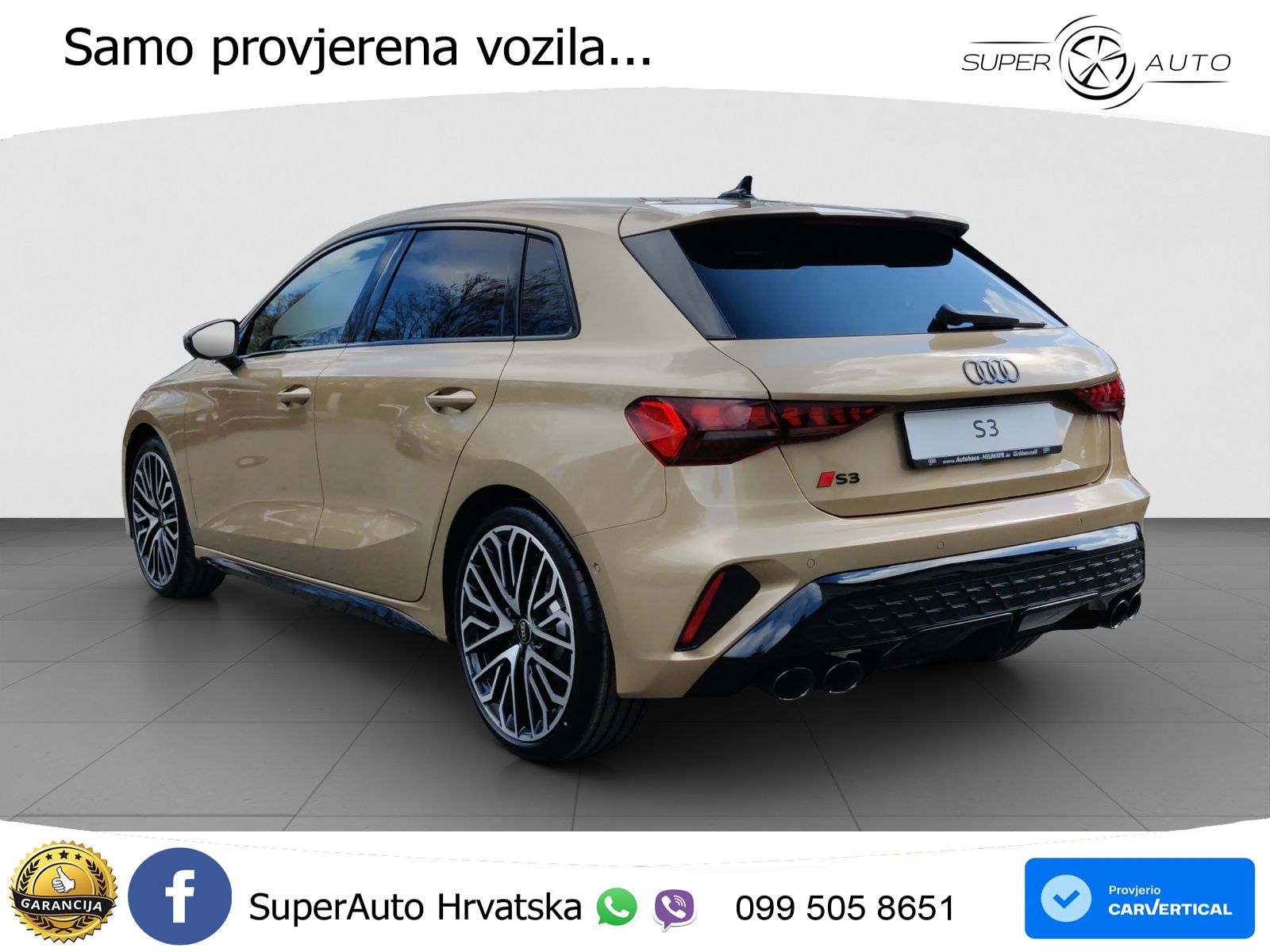 Audi S3 2.0 TFSI (333 KS) quattro S tronic MATRIX+GR SJED+KAM