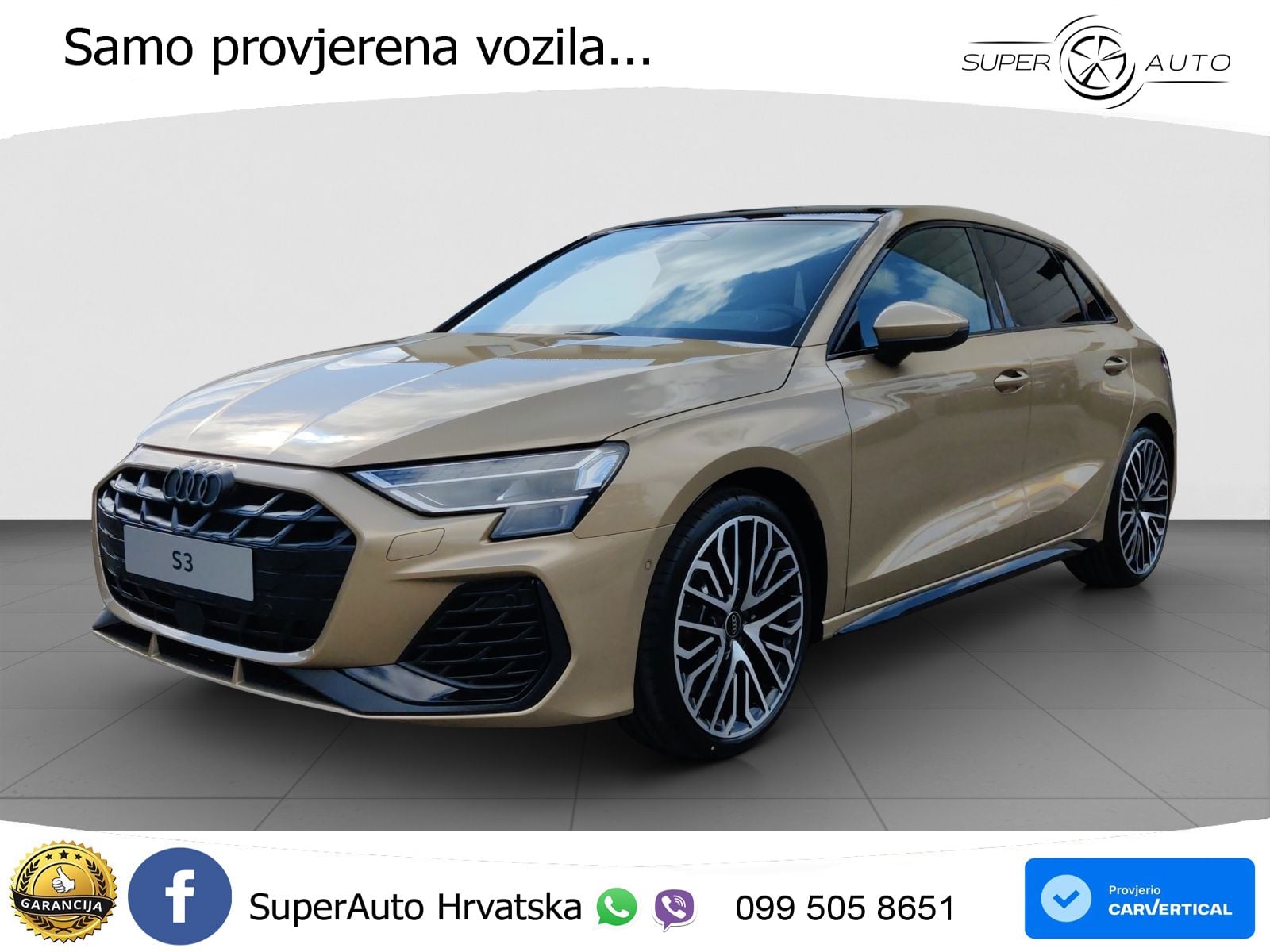 Audi S3 2.0 TFSI (333 KS) quattro S tronic MATRIX+GR SJED+KAM