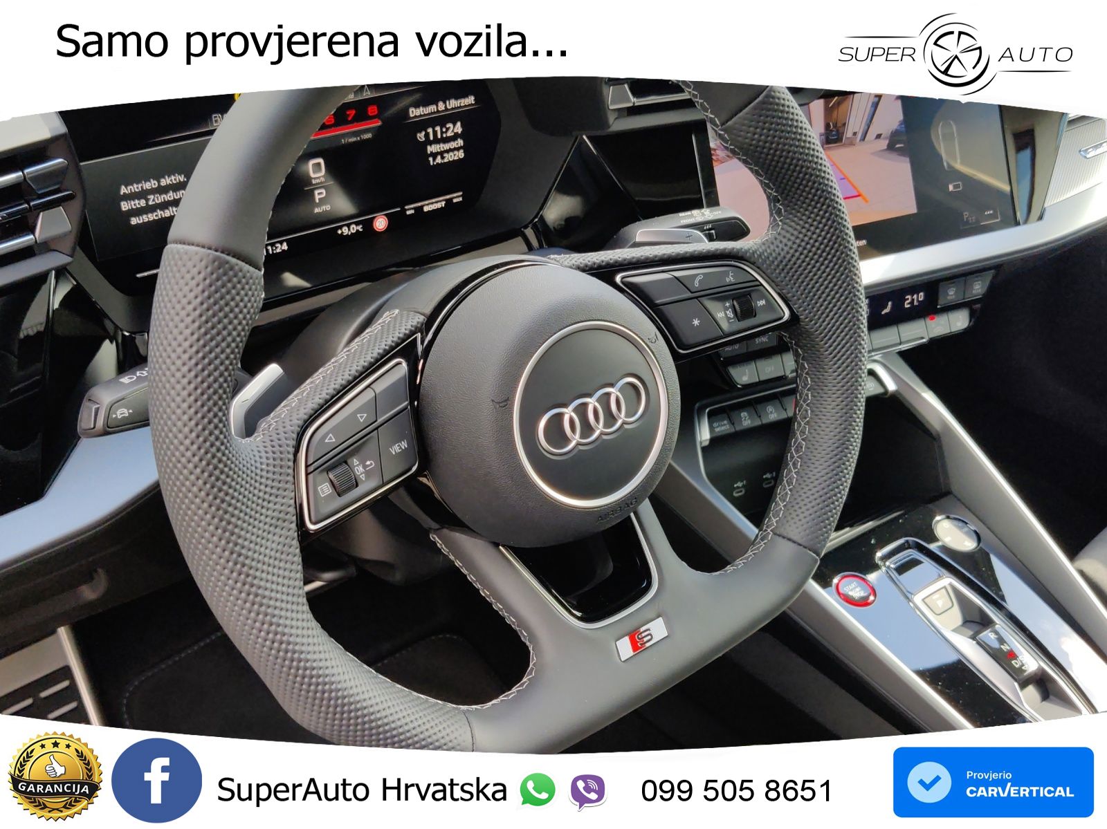 Audi S3 2.0 TFSI (333 KS) quattro S tronic MATRIX+GR SJED+KAM