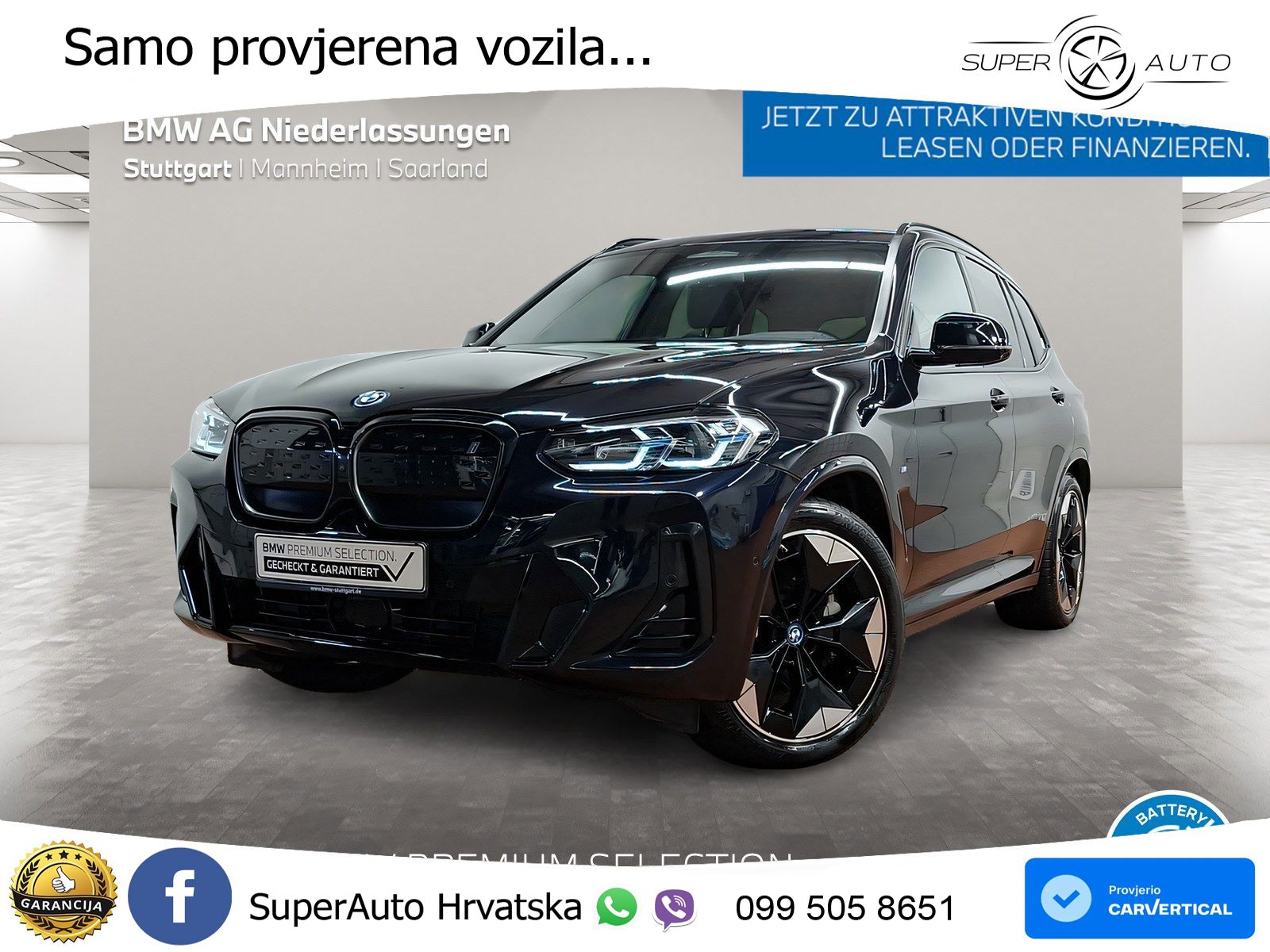 BMW iX3 80 kWh (286 KS) M Sport