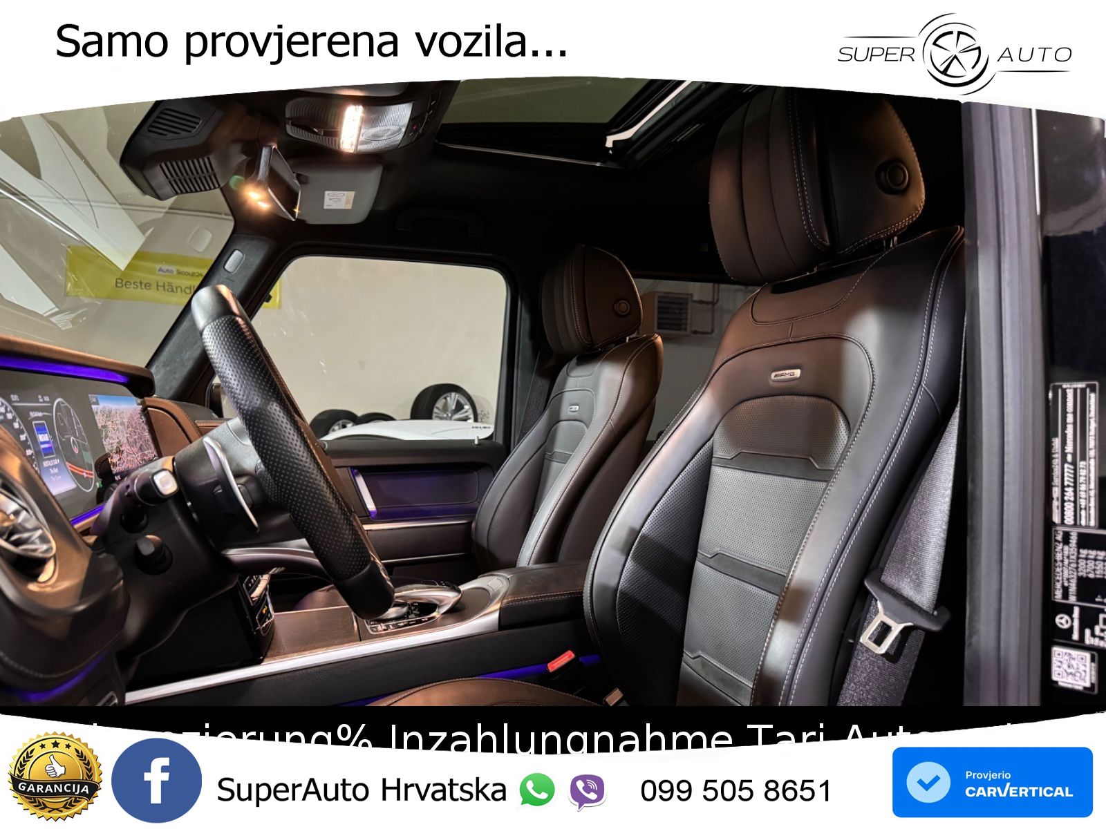 Mercedes AMG G 63 Long V8 (585 KS) 4MATIC 9G-TRONIC AMG SPEEDSHIFT PLUS LED+GR SJED+ACC