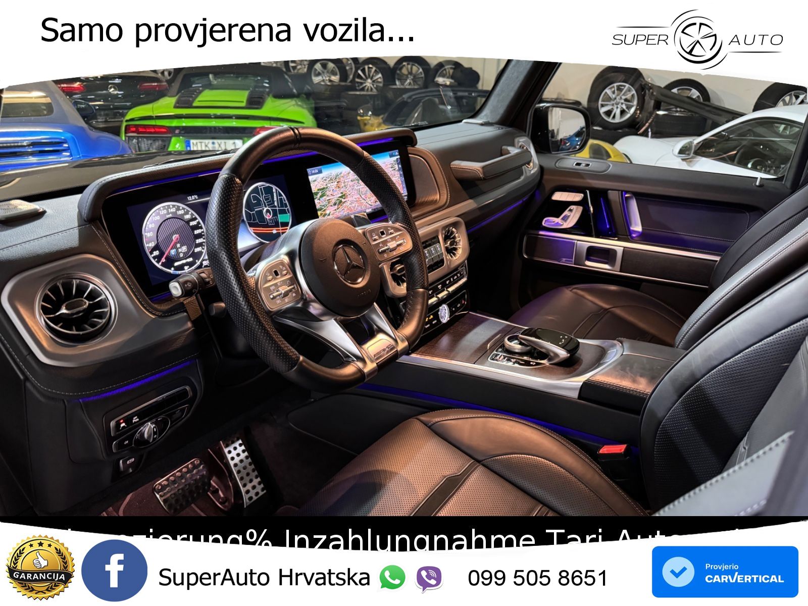 Mercedes AMG G 63 Long V8 (585 KS) 4MATIC 9G-TRONIC AMG SPEEDSHIFT PLUS LED+GR SJED+ACC