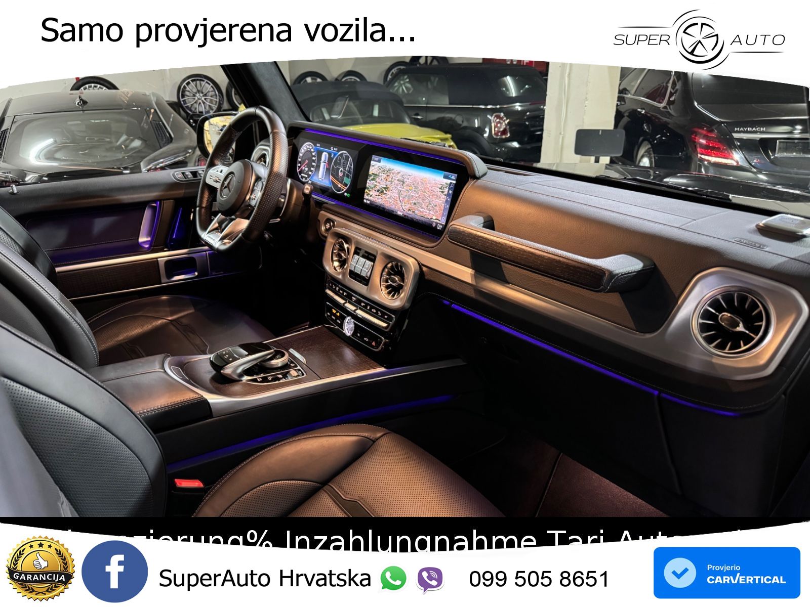 Mercedes AMG G 63 Long V8 (585 KS) 4MATIC 9G-TRONIC AMG SPEEDSHIFT PLUS LED+GR SJED+ACC