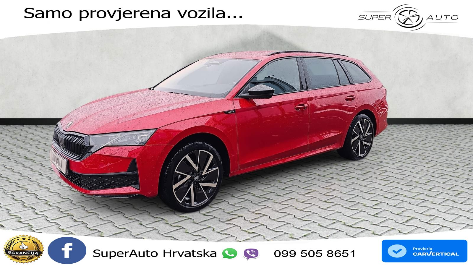 Škoda Octavia Combi 1.5 TSI (150 KS) DSG SportLine MATRIX+GR SJED+KAM