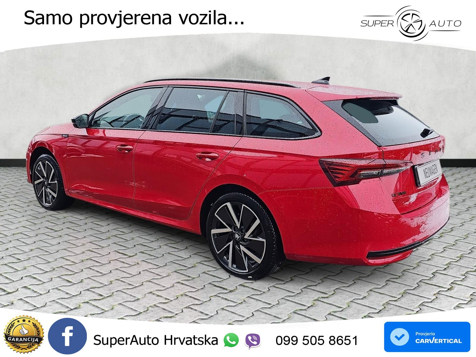 Škoda Octavia Combi 1.5 TSI (150 KS) DSG SportLine MATRIX+GR SJED+KAM