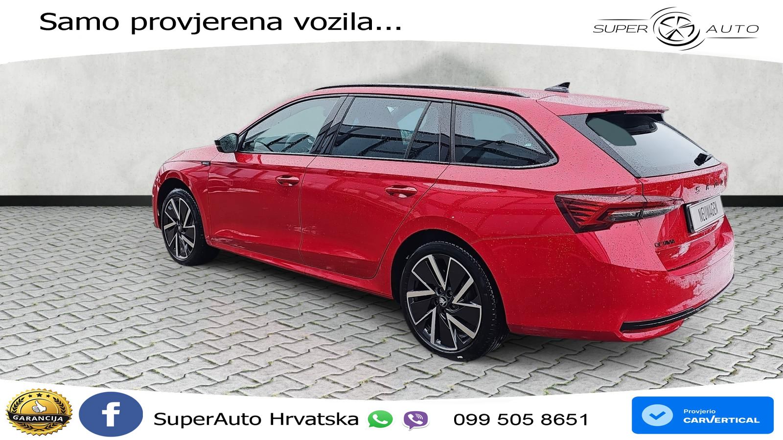 Škoda Octavia Combi 1.5 TSI (150 KS) DSG SportLine MATRIX+GR SJED+KAM