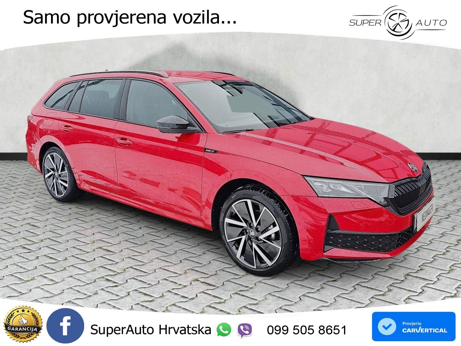 Škoda Octavia Combi 1.5 TSI (150 KS) DSG SportLine MATRIX+GR SJED+KAM