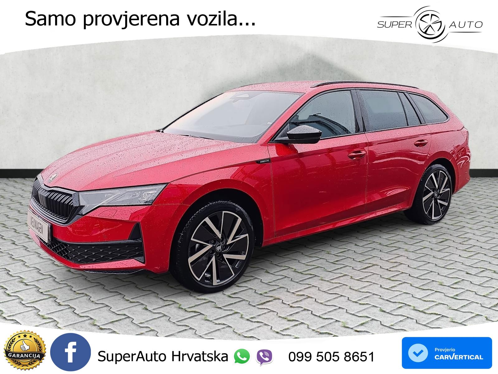 Škoda Octavia Combi 1.5 TSI (150 KS) DSG SportLine MATRIX+GR SJED+KAM
