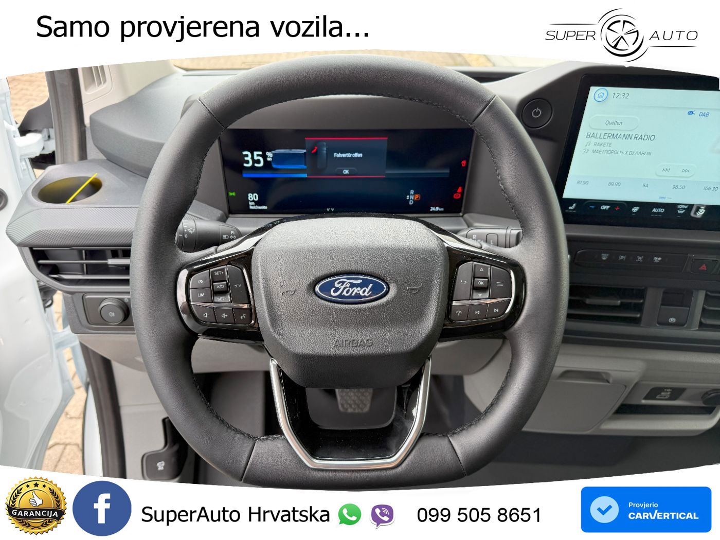 Ford Transit Custom BEV Kasten L2 218PS AHK+Winterpak 218 KS