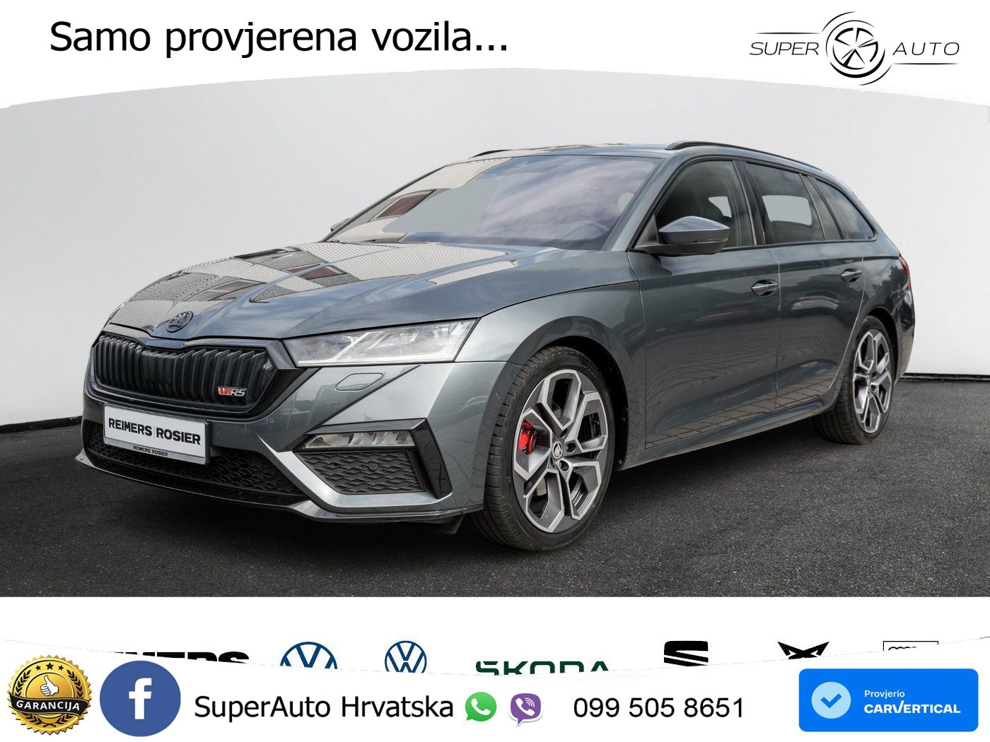 Škoda Octavia Combi RS 2.0 TDI (200 KS) 4x4 DSG LED+GR SJED+ACC