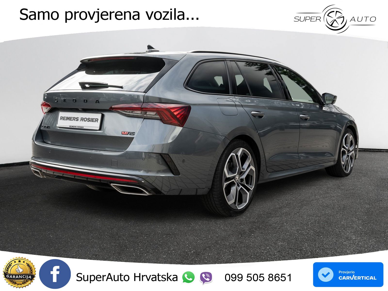 Škoda Octavia Combi RS 2.0 TDI (200 KS) 4x4 DSG LED+GR SJED+ACC