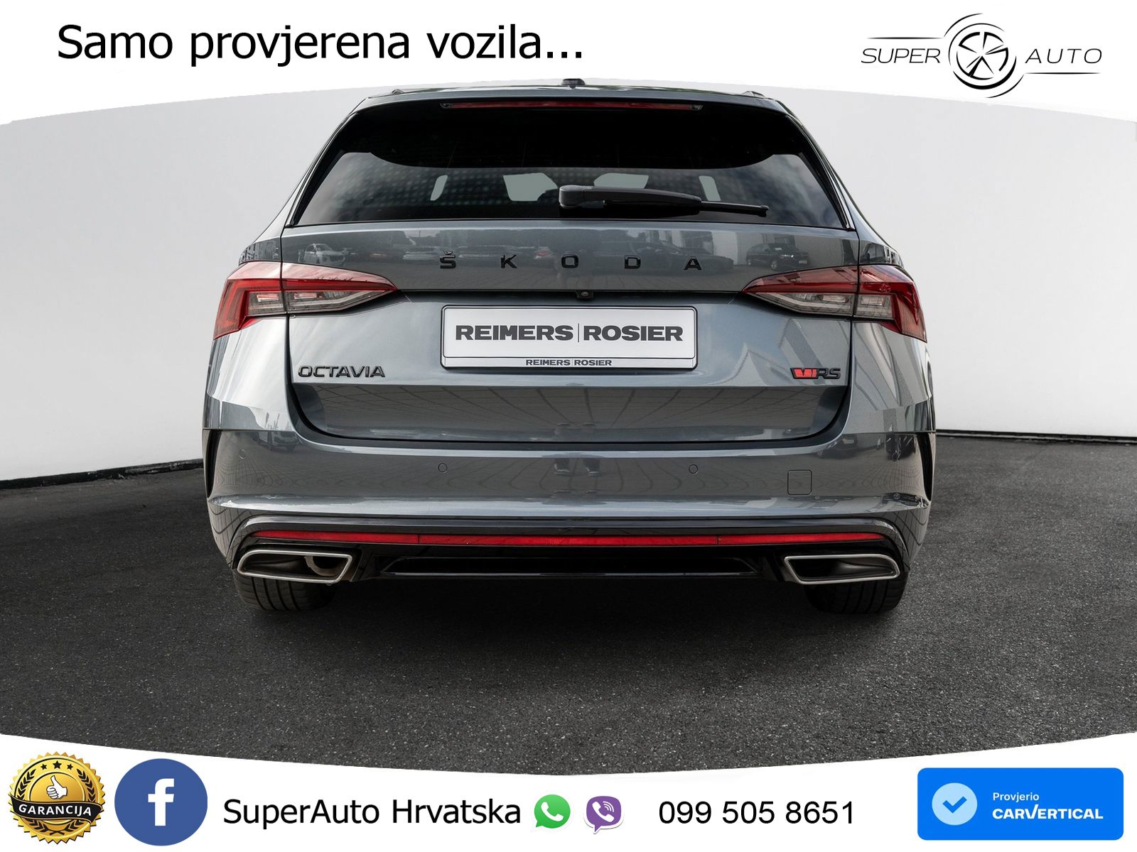 Škoda Octavia Combi RS 2.0 TDI (200 KS) 4x4 DSG LED+GR SJED+ACC