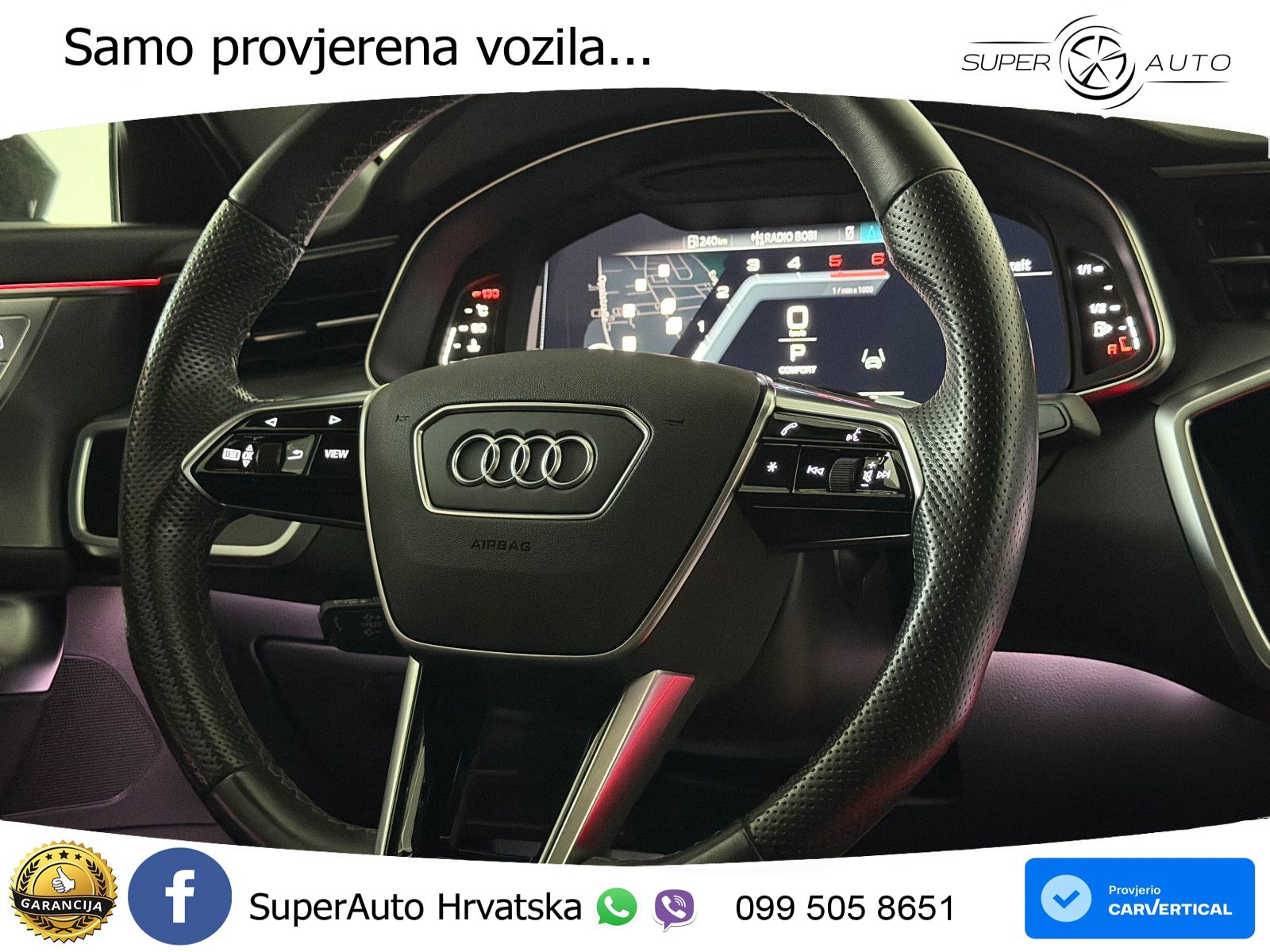 Audi A6 50 TDI V6 (286 KS) quattro tiptronic S line LED+GR SJED+ACC