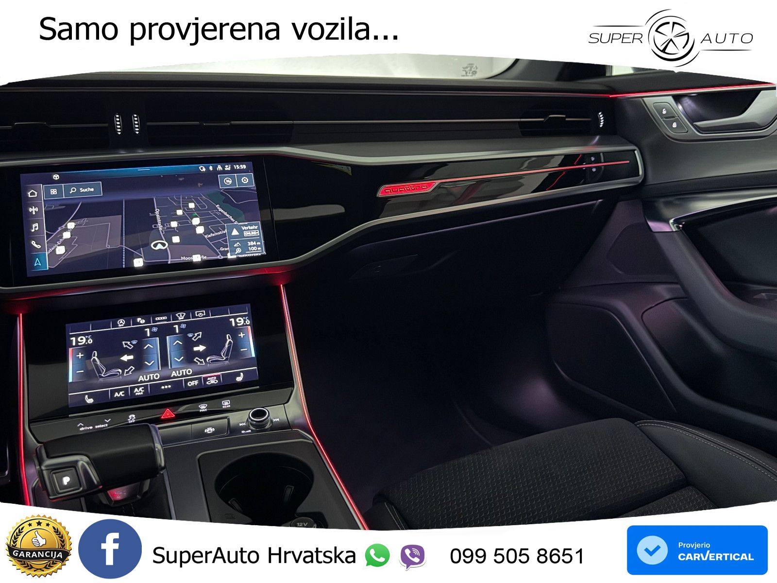 Audi A6 50 TDI V6 (286 KS) quattro tiptronic S line LED+GR SJED+ACC