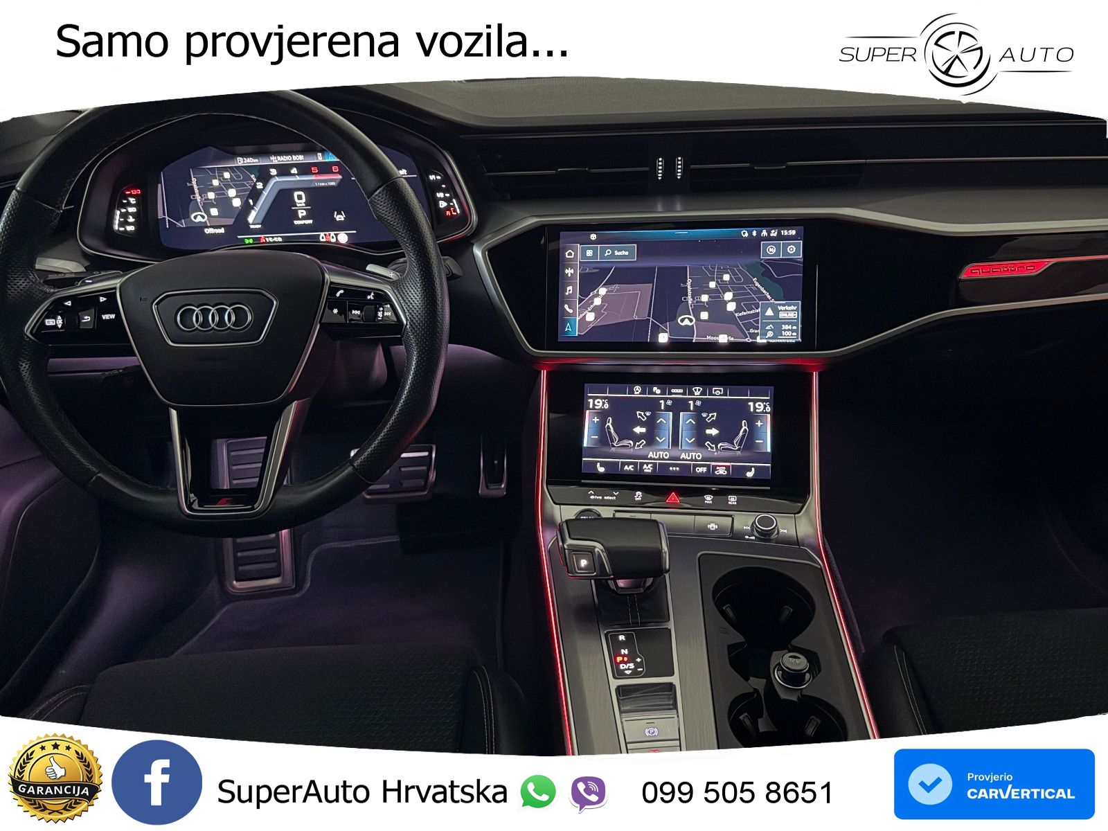 Audi A6 50 TDI V6 (286 KS) quattro tiptronic S line LED+GR SJED+ACC
