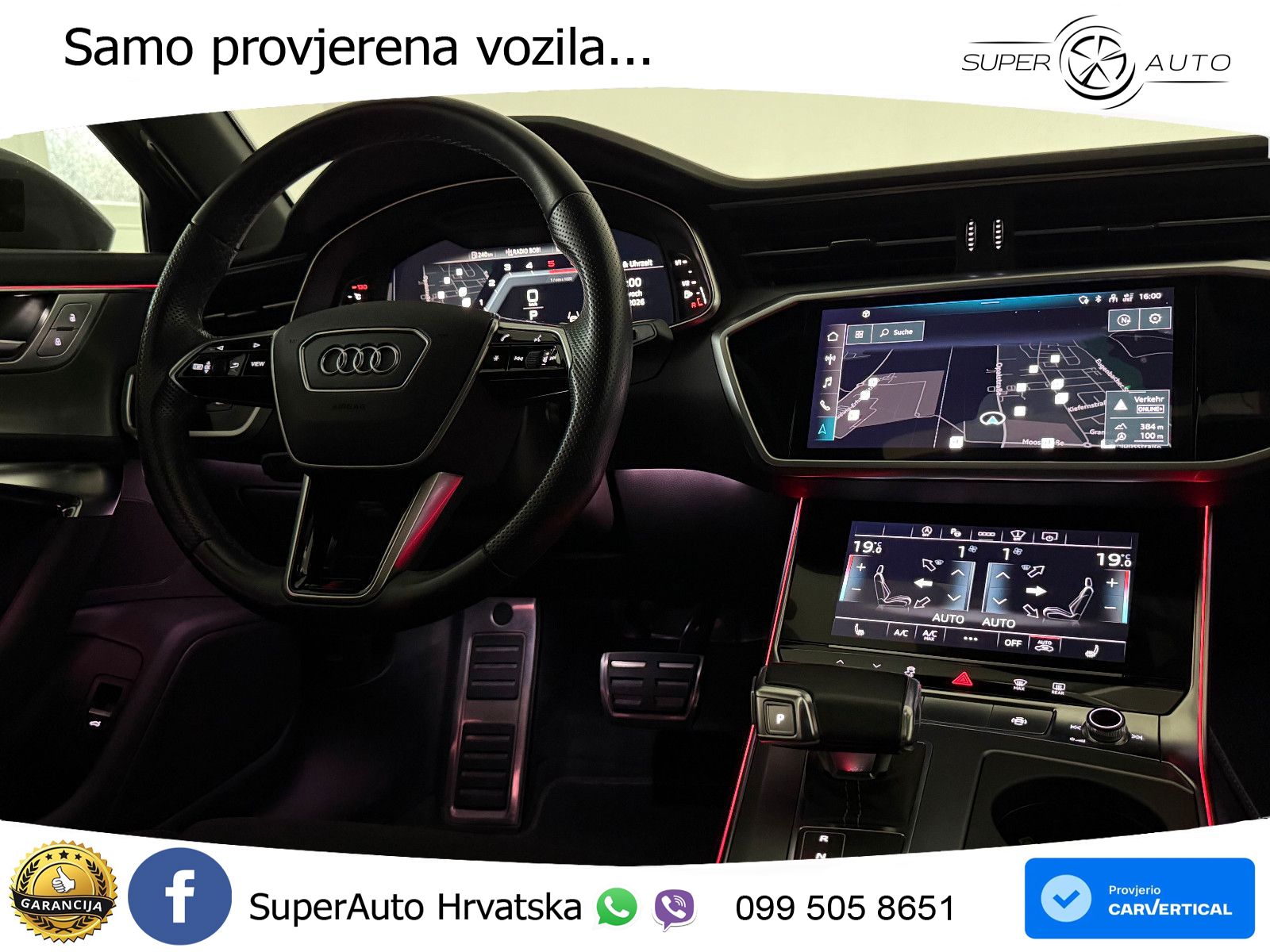 Audi A6 50 TDI V6 (286 KS) quattro tiptronic S line LED+GR SJED+ACC
