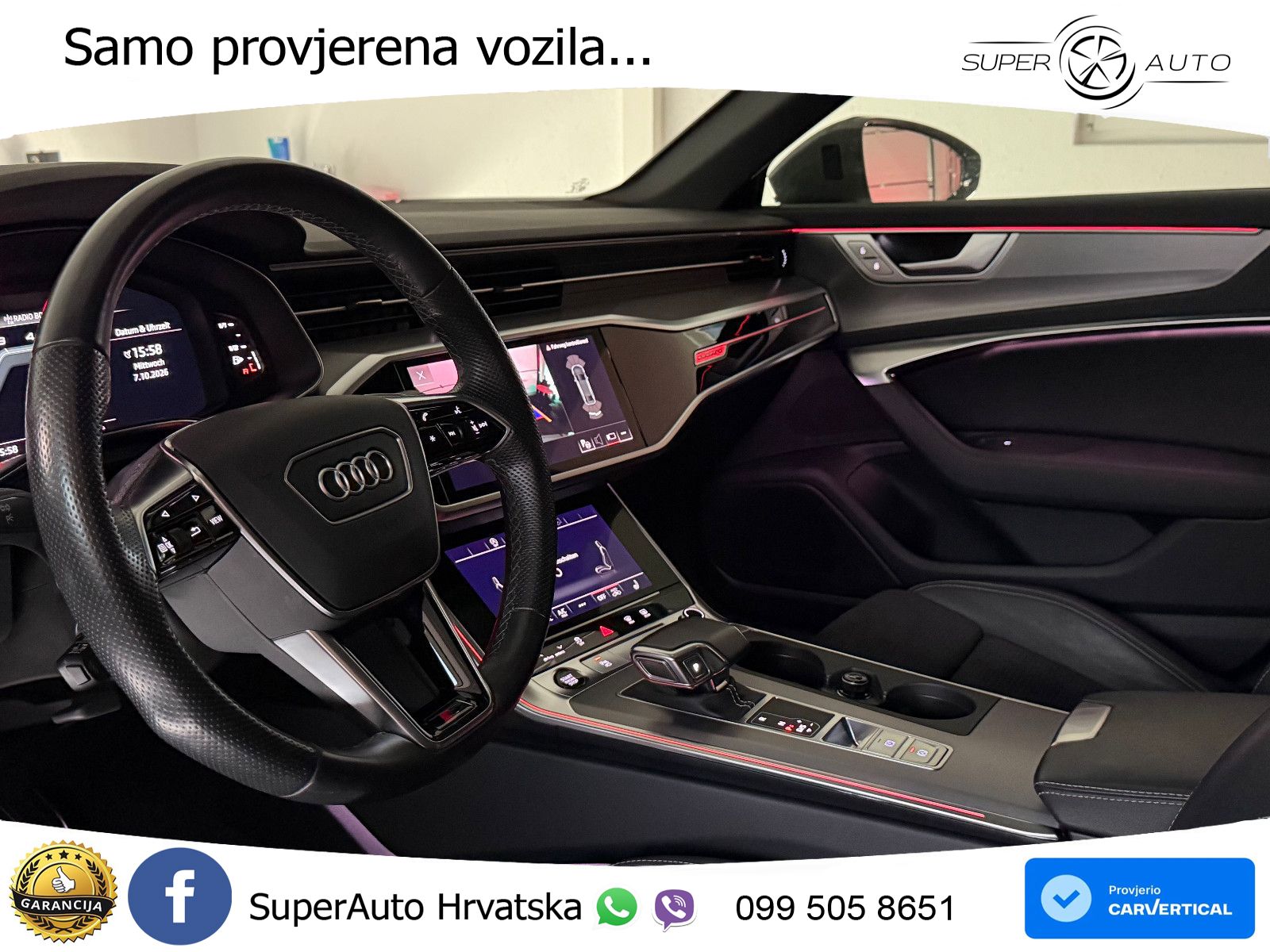 Audi A6 50 TDI V6 (286 KS) quattro tiptronic S line LED+GR SJED+ACC