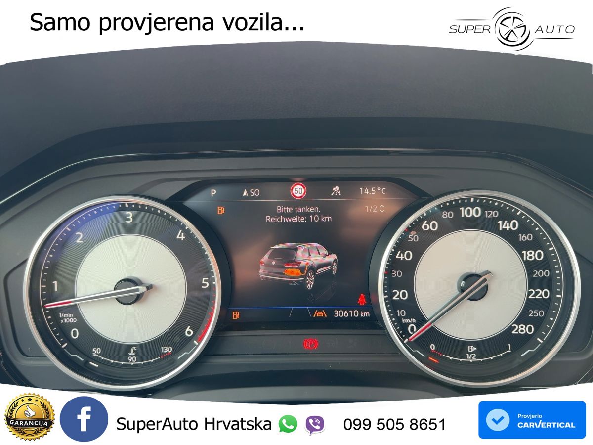 Volkswagen Touareg 3.0 V6 TDI (286 KS) 4MOTION Tiptronic R-Line ZRAČNI+ACC+GR SJED+KAM