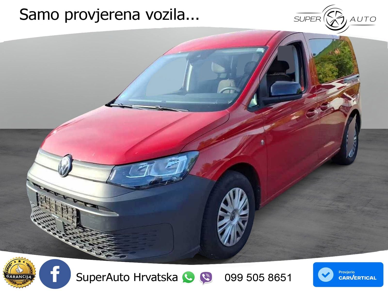 Volkswagen Caddy Kombi / 5-Sitze, Bluetooth, Klima, DAB+ 102 KS