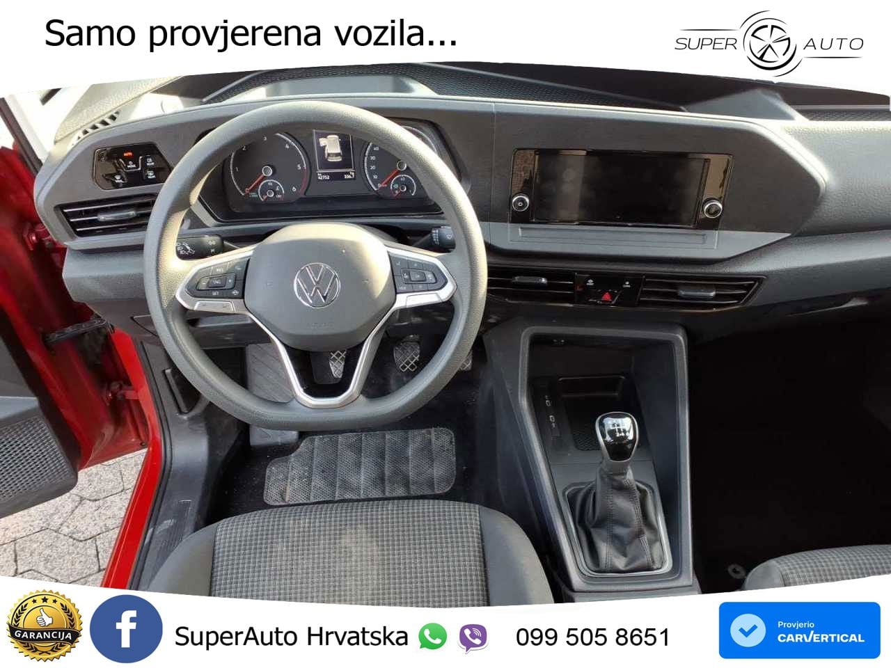 Volkswagen Caddy Kombi / 5-Sitze, Bluetooth, Klima, DAB+ 102 KS