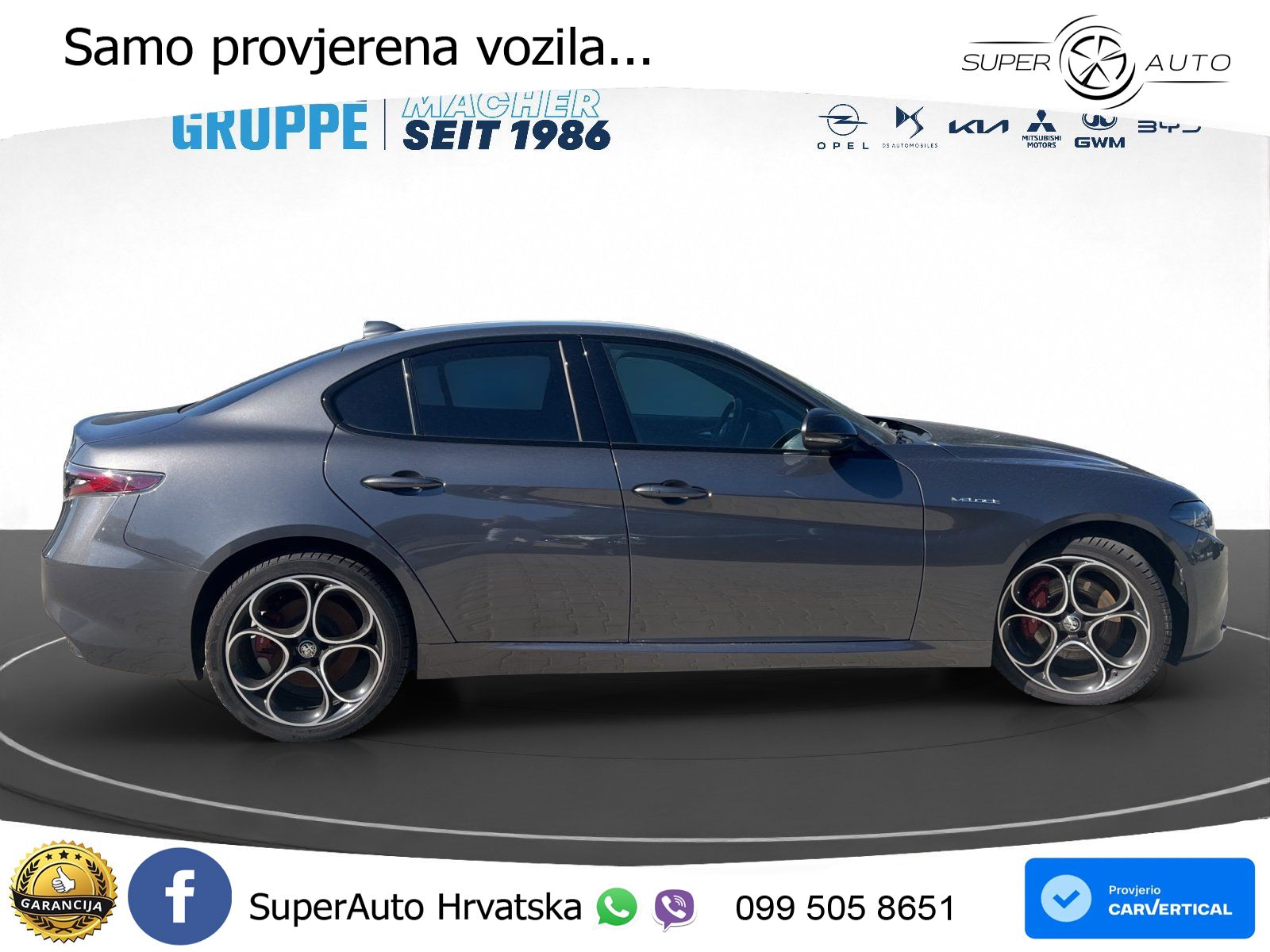 Alfa Romeo Giulia 2.0 Turbo (280 KS) AWD Automatic LED+GR SJED+ACC