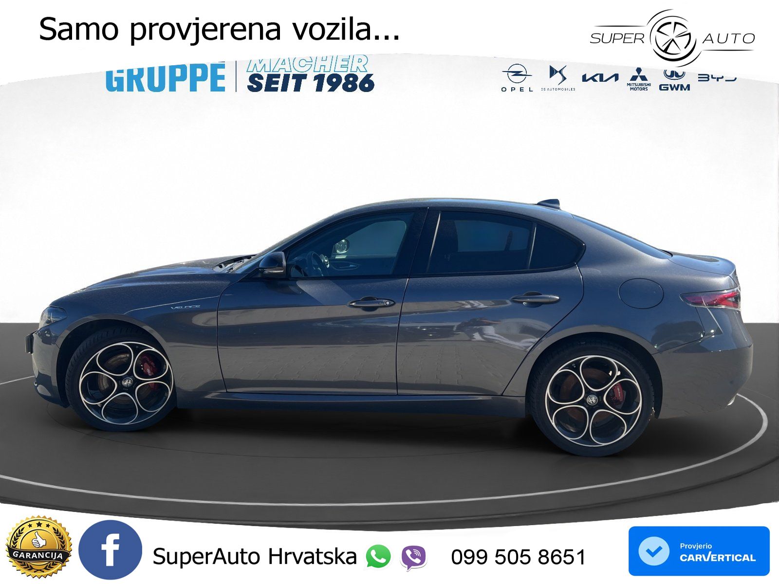 Alfa Romeo Giulia 2.0 Turbo (280 KS) AWD Automatic LED+GR SJED+ACC