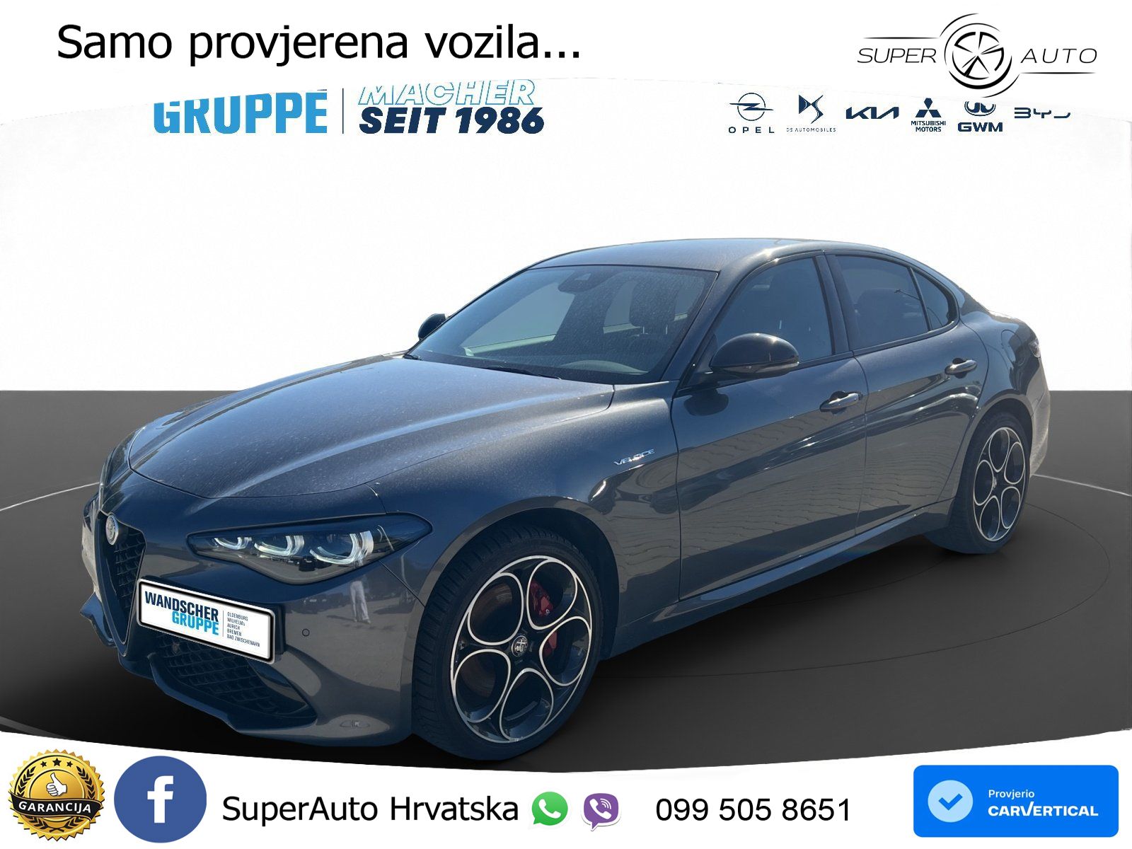 Alfa Romeo Giulia 2.0 Turbo (280 KS) AWD Automatic LED+GR SJED+ACC