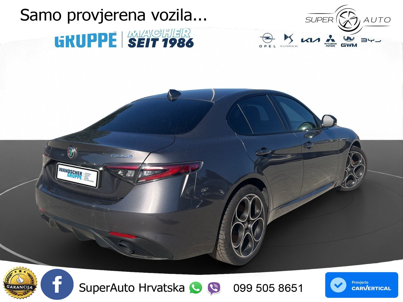 Alfa Romeo Giulia 2.0 Turbo (280 KS) AWD Automatic LED+GR SJED+ACC