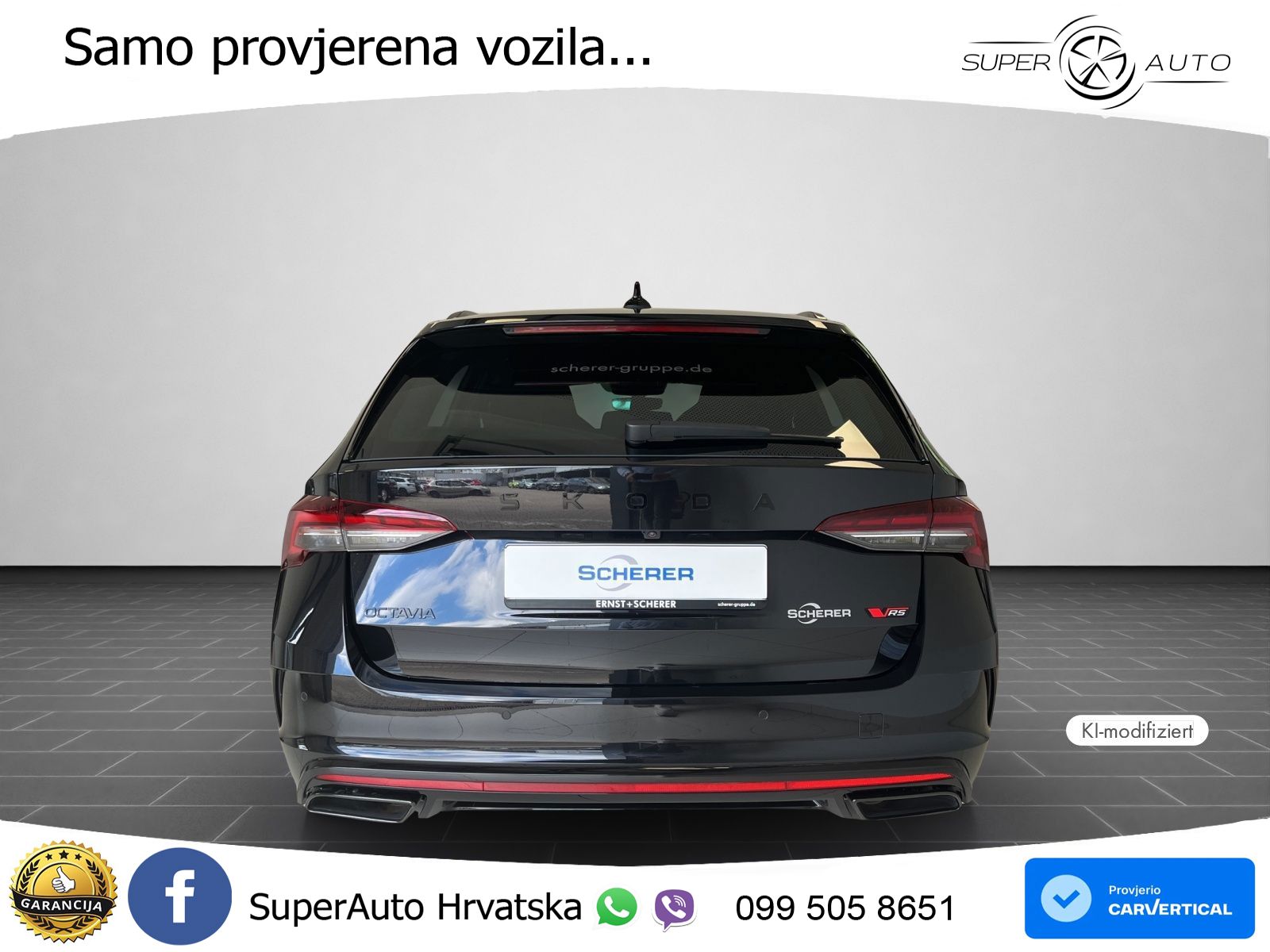 Škoda Octavia Combi RS 2.0 TSI (265 KS) DSG MATRIX+GR SJED+KAM