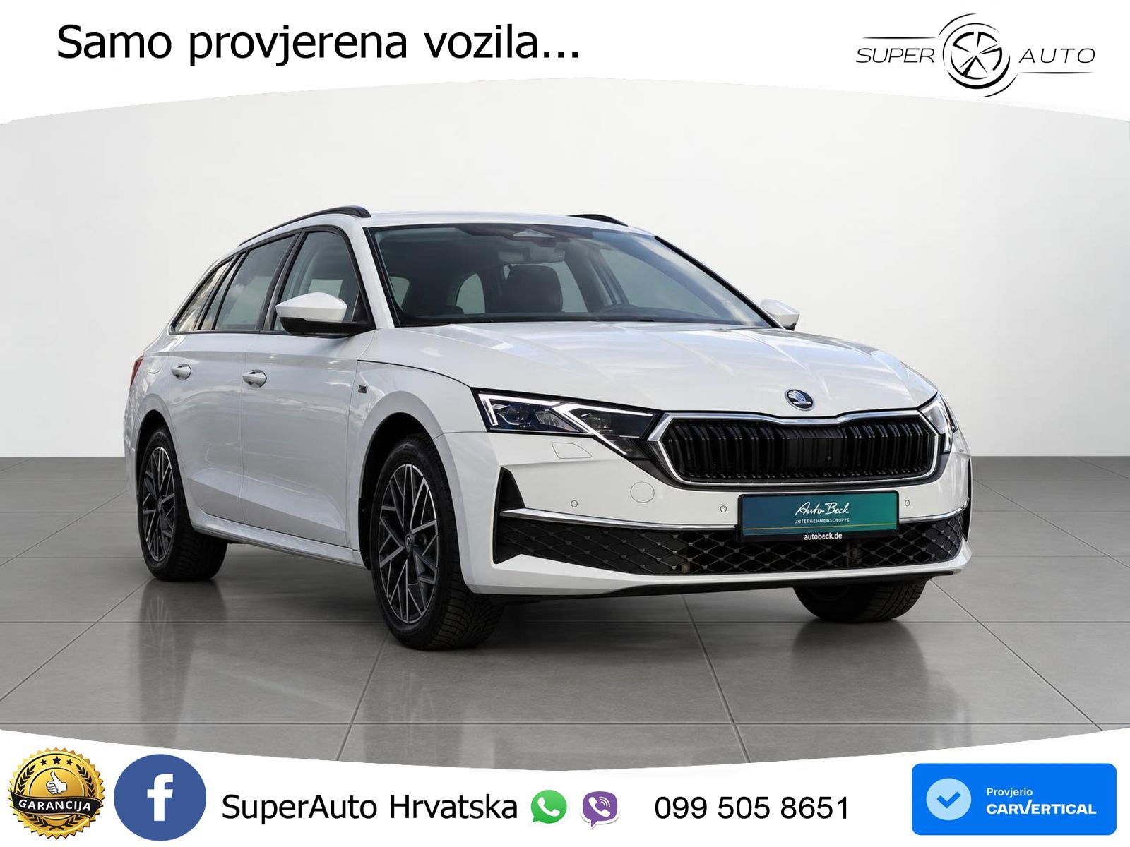 Škoda Octavia Combi 2.0 TDI (150 KS) DSG LED+GR SJED+ACC