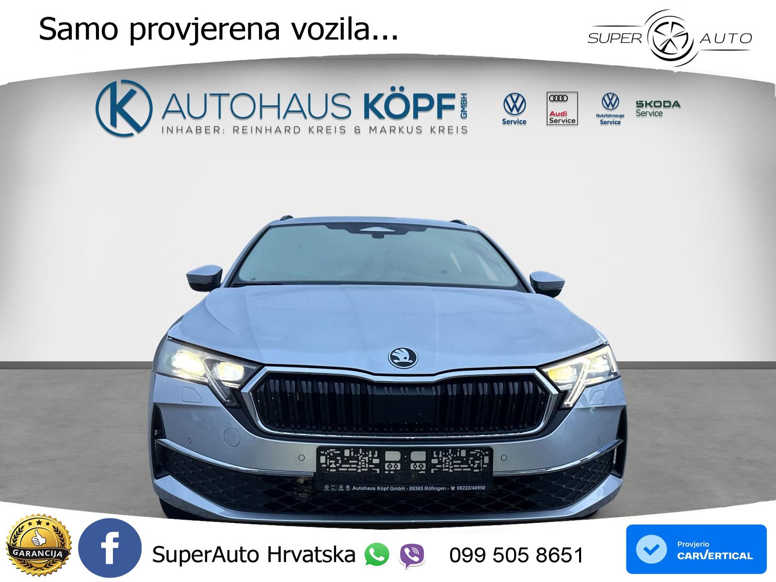 Škoda Octavia Combi 2.0 TDI (150 KS) DSG LED+GR SJED+ACC