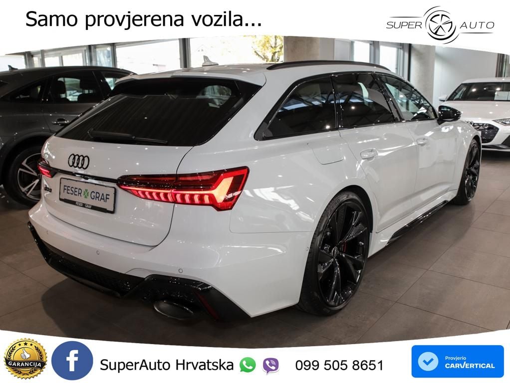 Audi RS6 Avant 4.0 TFSI V8 (600 KS) quattro Tiptronic ACC+HEAD+4xGR SJED+360+PANO