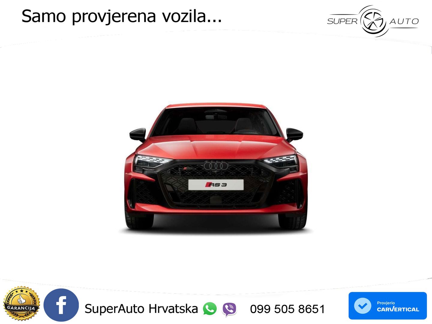 Audi RS3 Sedan 2.5 TFSI (400 KS) quattro S tronic LED+GR SJED+ACC