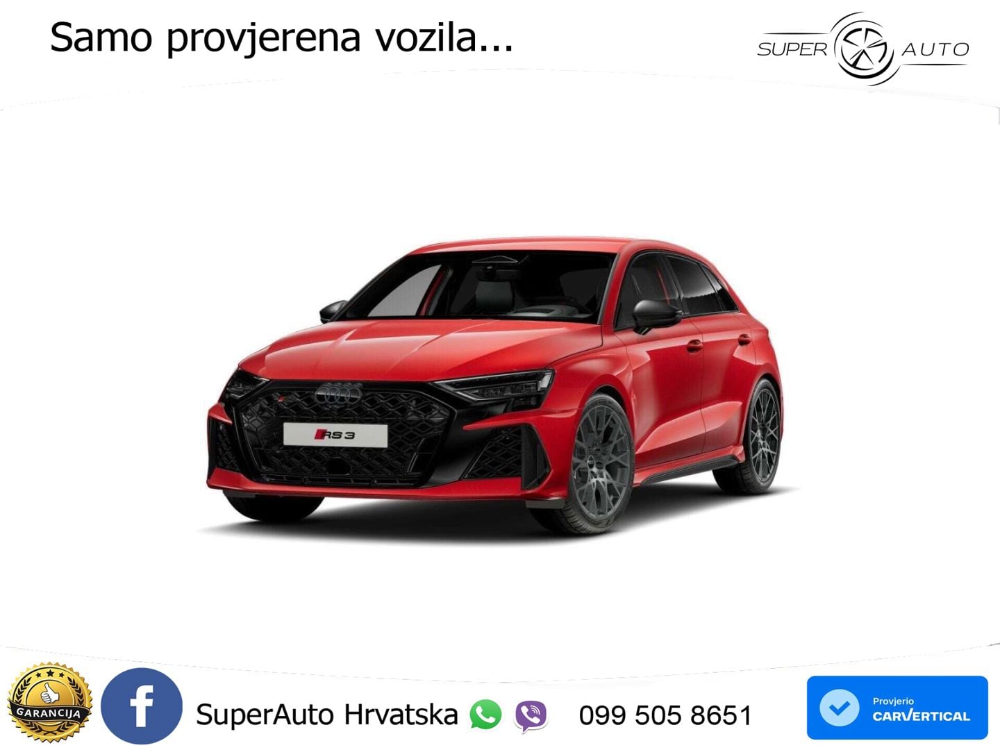 Audi RS3 Sedan 2.5 TFSI (400 KS) quattro S tronic LED+GR SJED+ACC